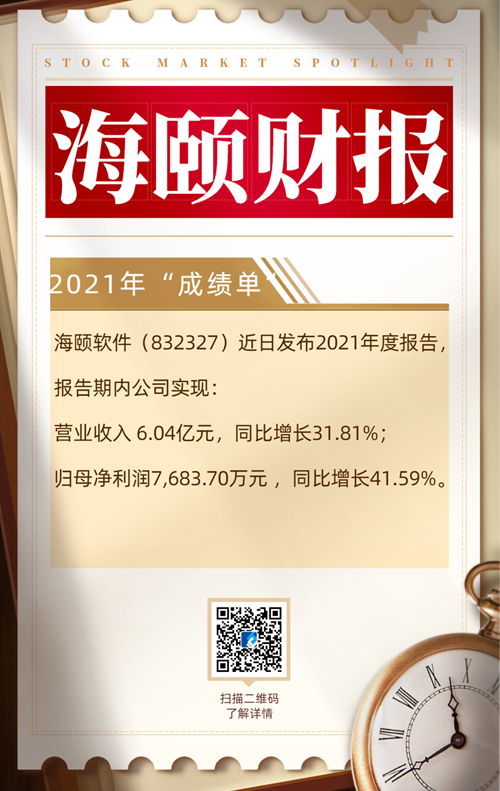 万向娱乐旗下海颐软件发布2021年度财报，公司经营持续向好